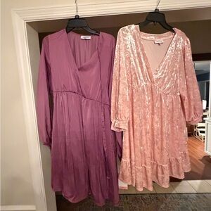 Motherhood Maternity Purple and Pink Dresses. NWT, size XL